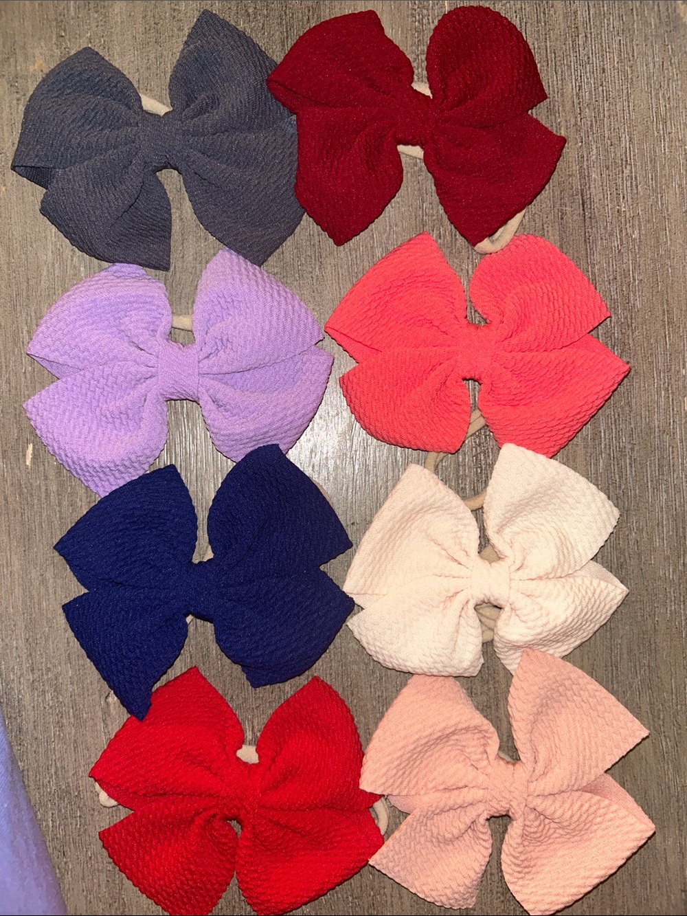 Girls Nylon Bows - Assorted Colors